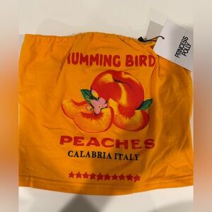 Princess Polly Orange Peaches Tube Top